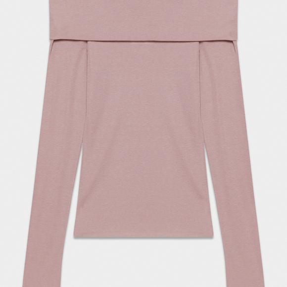 Aritzia Babaton Mauve Wool Blended Streamline Top - Picture 4 of 7